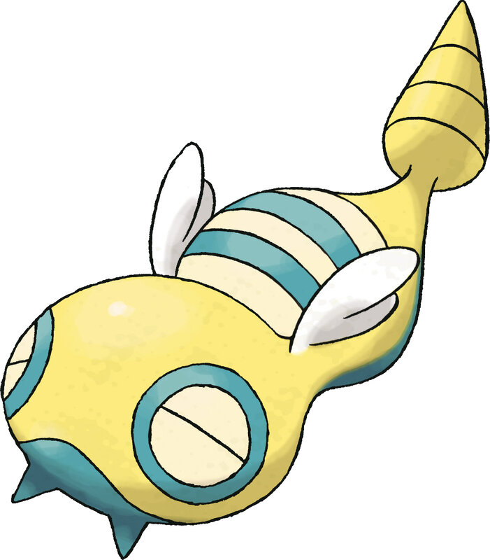 A yellow and blue striped Pokémon