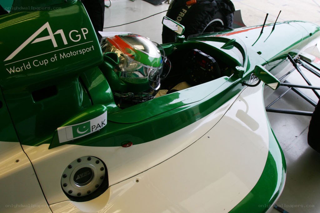 A1GP race car with driver