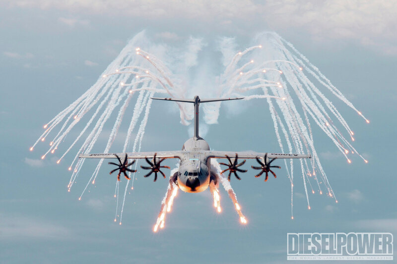 A400M Military Transport Aircraft — Blue