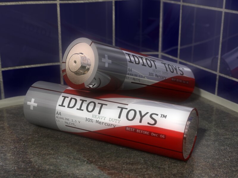 AA batteries with 'Idiot Toys'