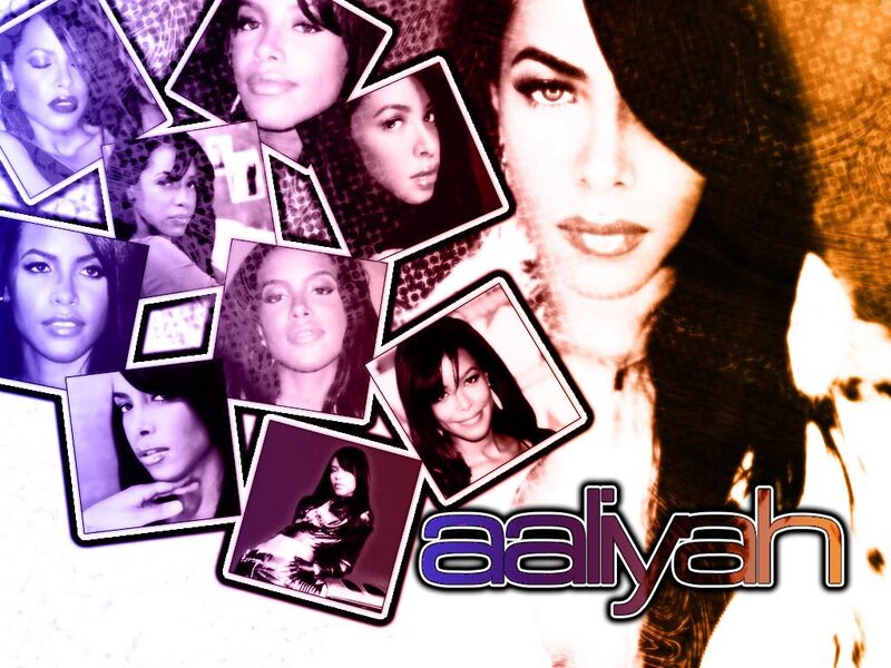 Aaliyah Collage Portrait