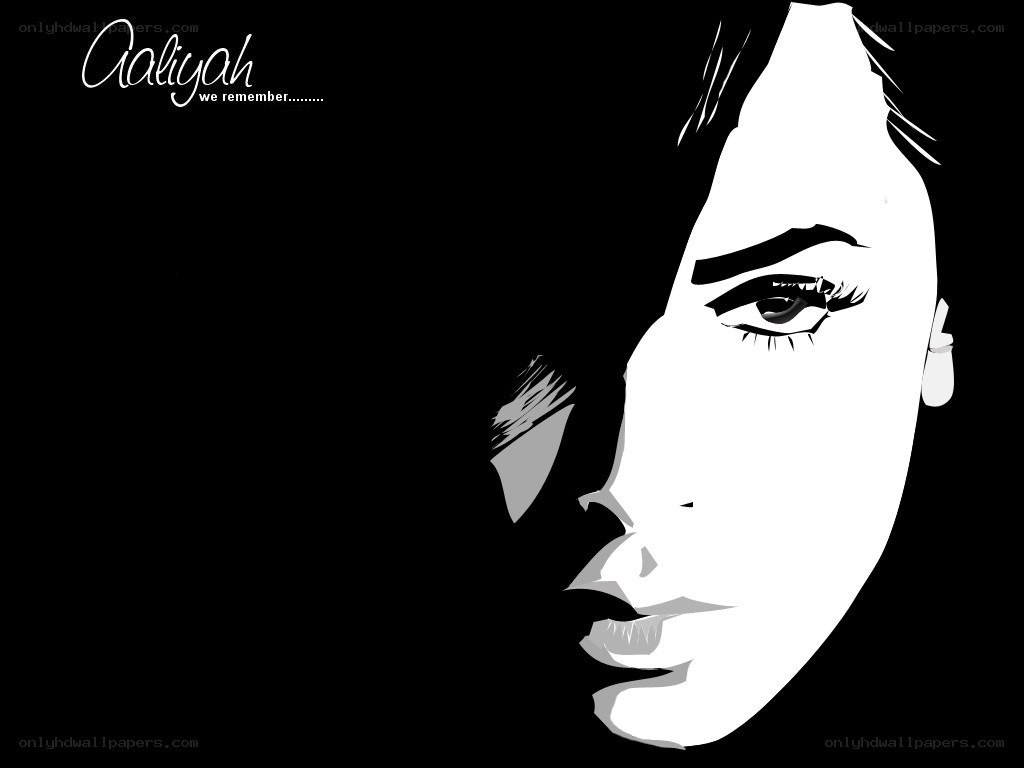 Aaliyah tribute illustration