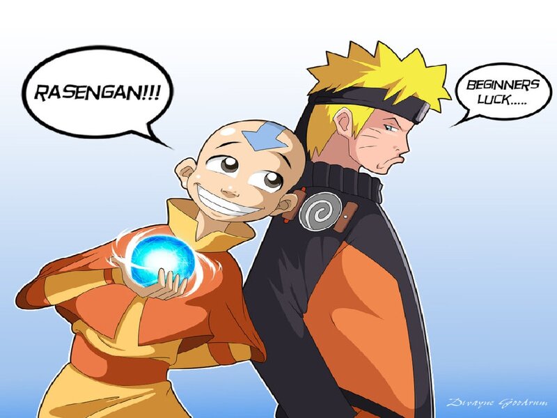 Aang and Naruto — Blue