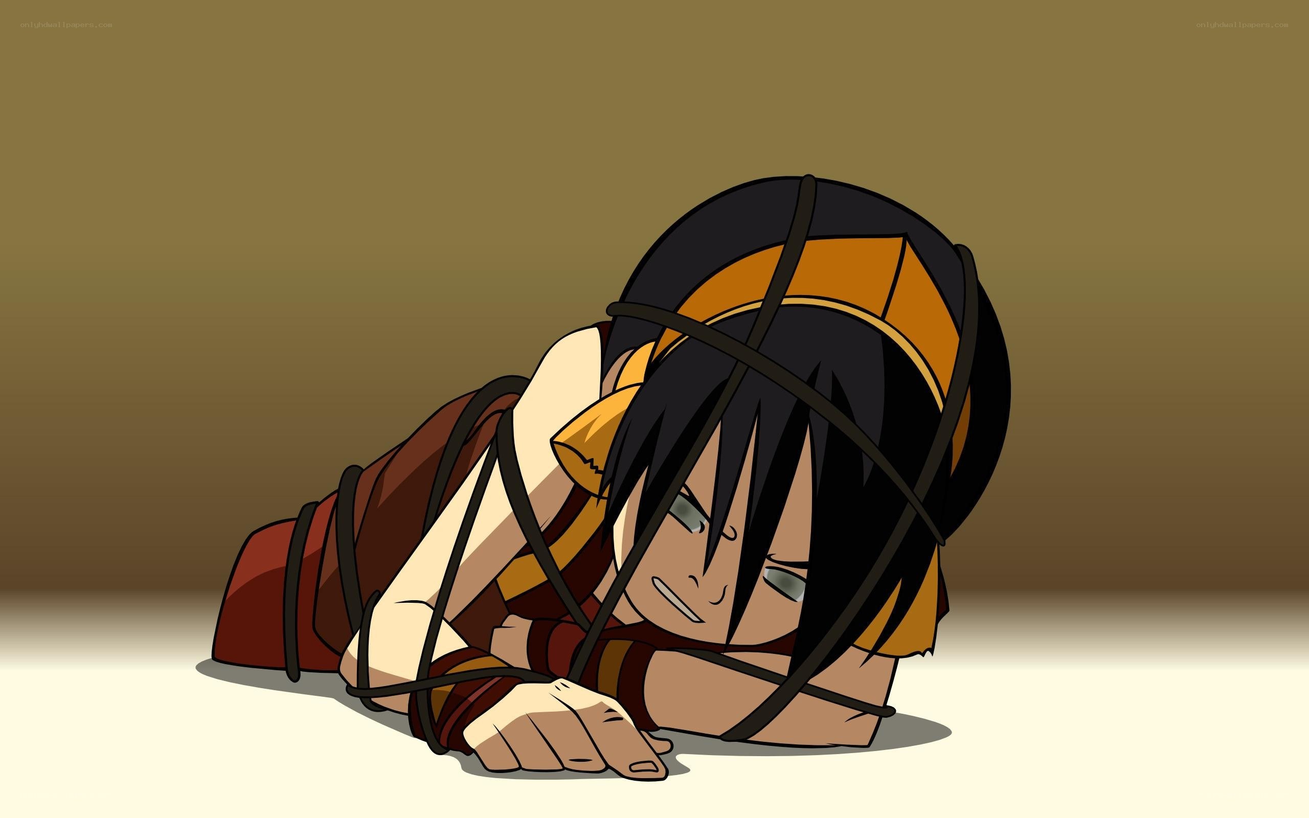 Aang bound and struggling