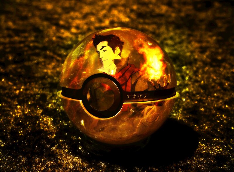 Aang in a Poké Ball
