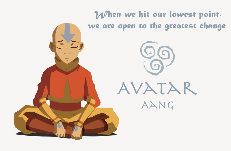 Aang Meditating