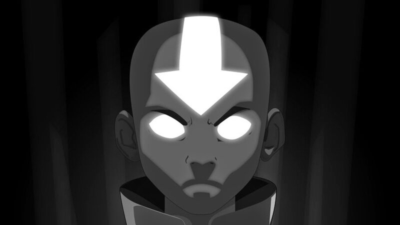 Aang with Glowing Eyes
