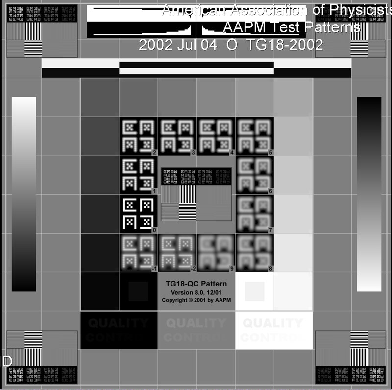 AAPM test pattern