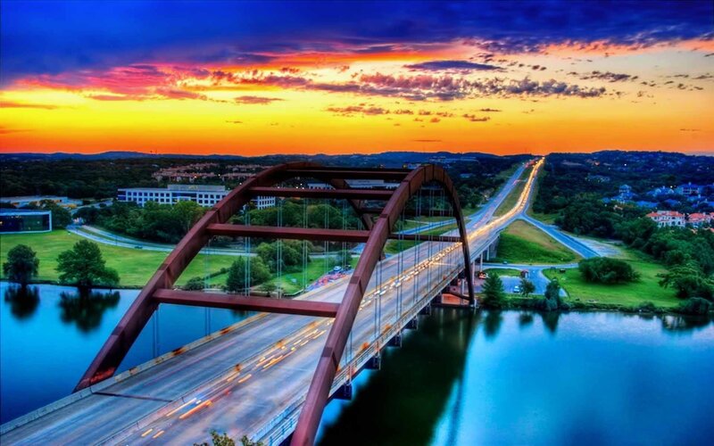 Aarch Bridge at Sunset