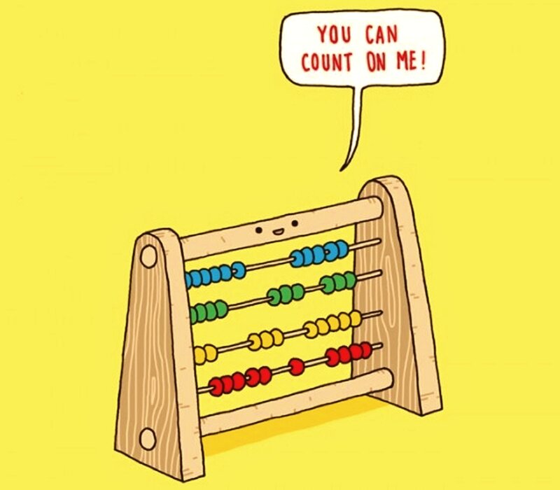 Abacus with Face