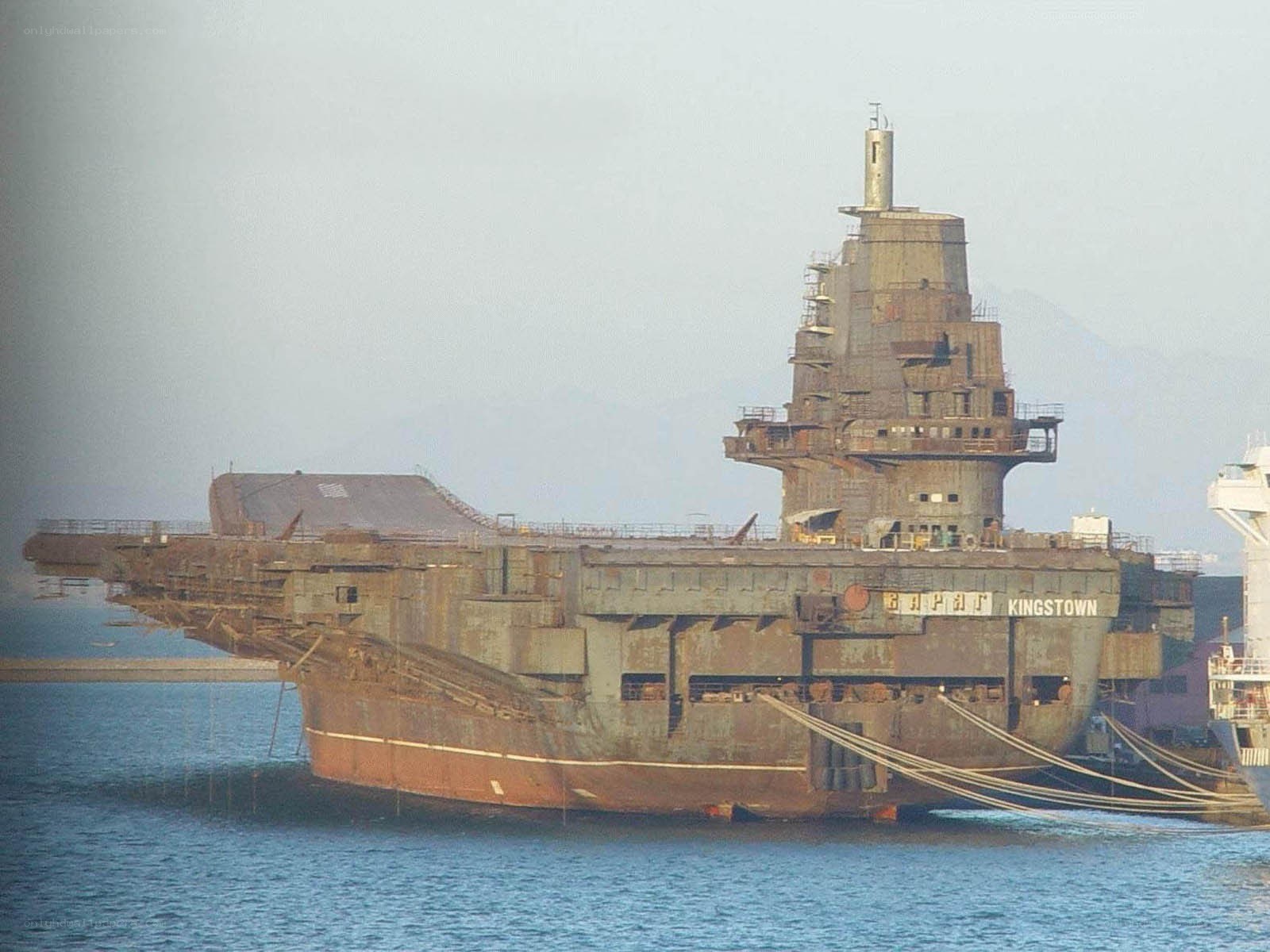 Abandoned aircraft carrier