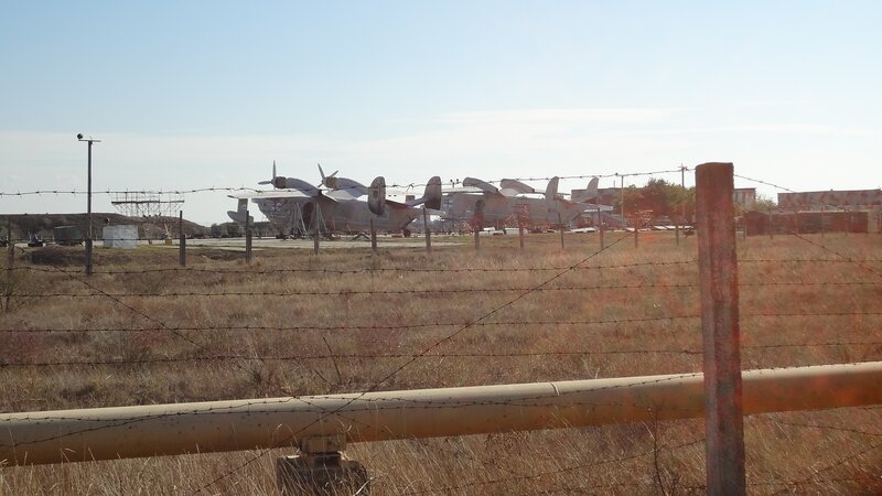 Abandoned aircraft in a field