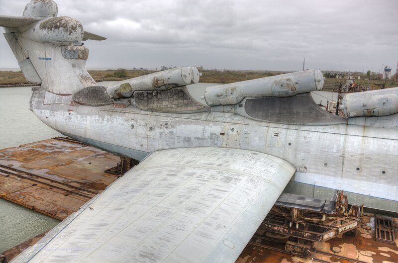 Abandoned Aircraft on Barge