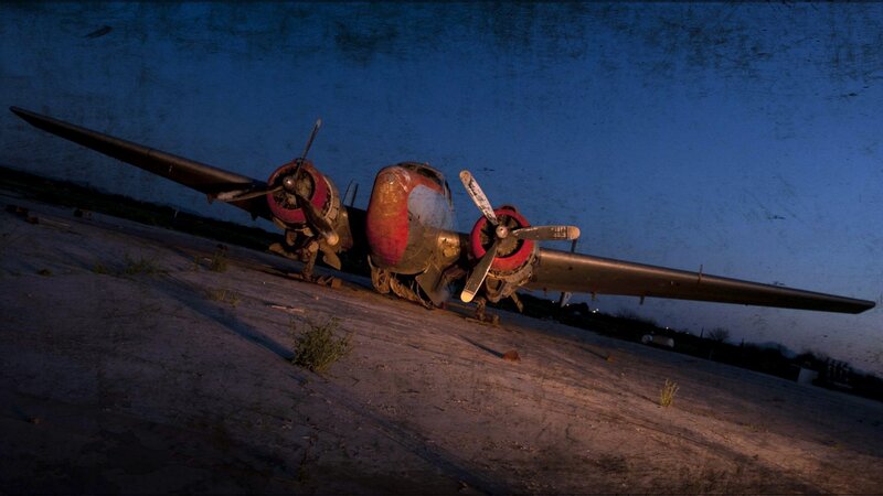 Abandoned Airplane — Blue