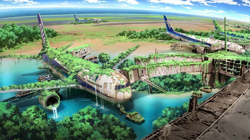 Abandoned Airplanes — Green, Serene, Afternoon