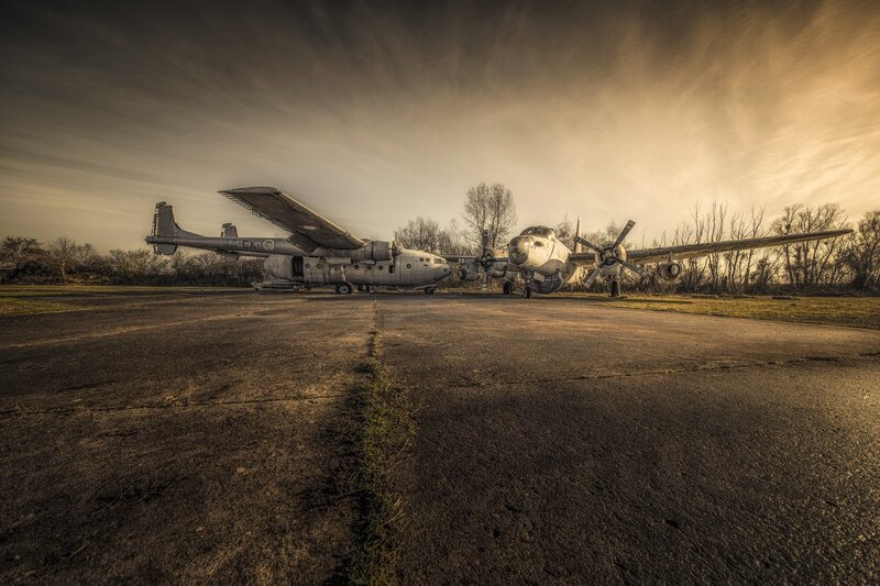 Abandoned Airplanes on Tarmac