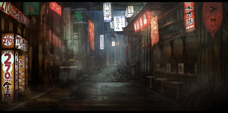 Abandoned Alleyway — Black, Dark