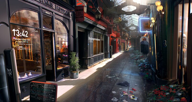 Abandoned Alleyway — Black, Dramatic
