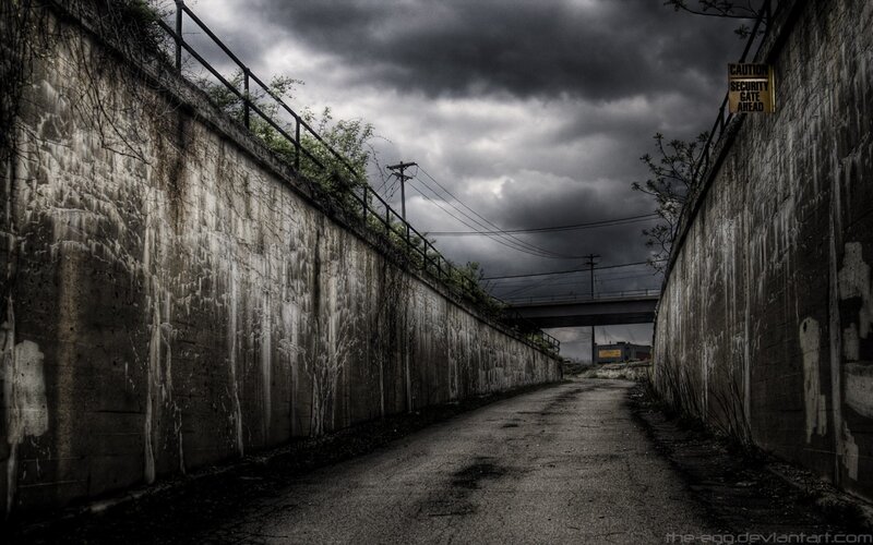 Abandoned Alleyway — Gray