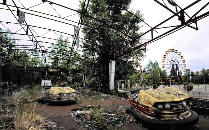 Abandoned amusement park in Chernobyl