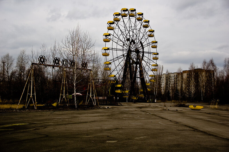 Abandoned amusement park in Chernobyl