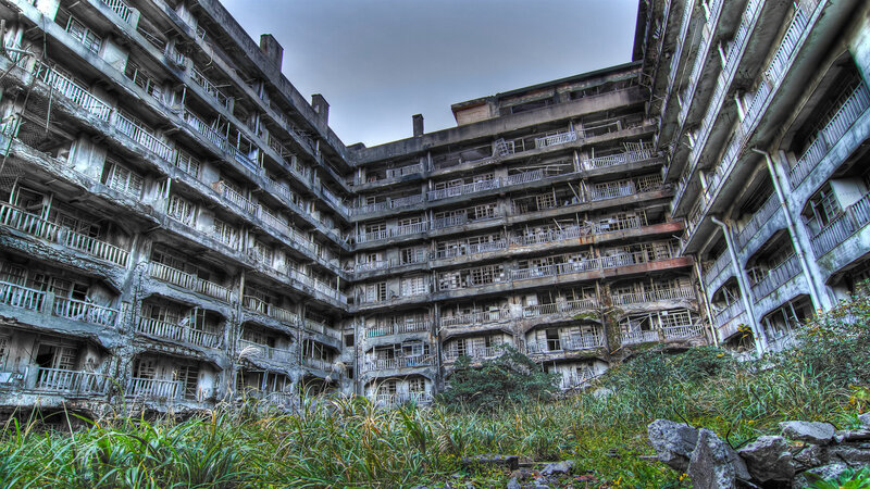 Abandoned Apartment Building — Green