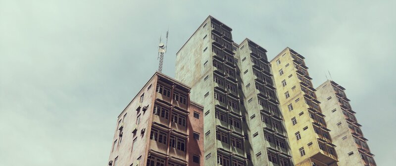 Abandoned Apartment Buildings — Gray