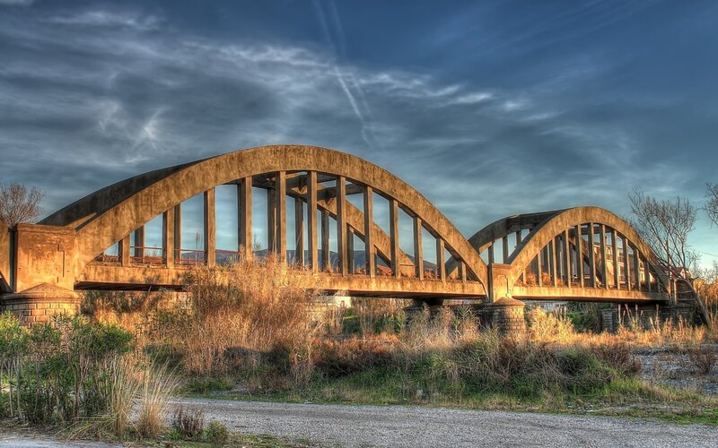 Abandoned Arched Bridge