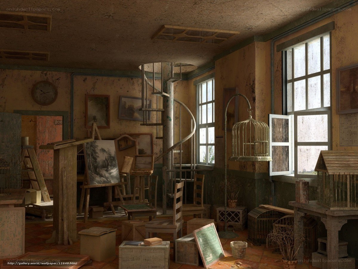 abandoned artist's studio