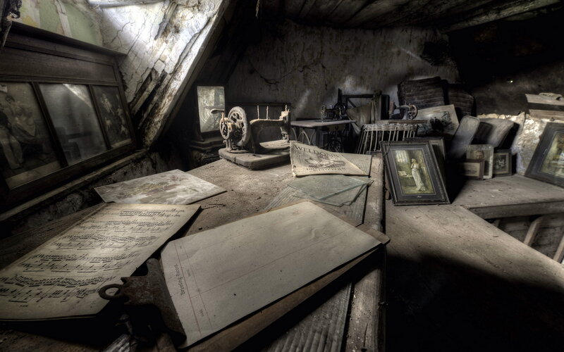 Abandoned Attic Room — Brown