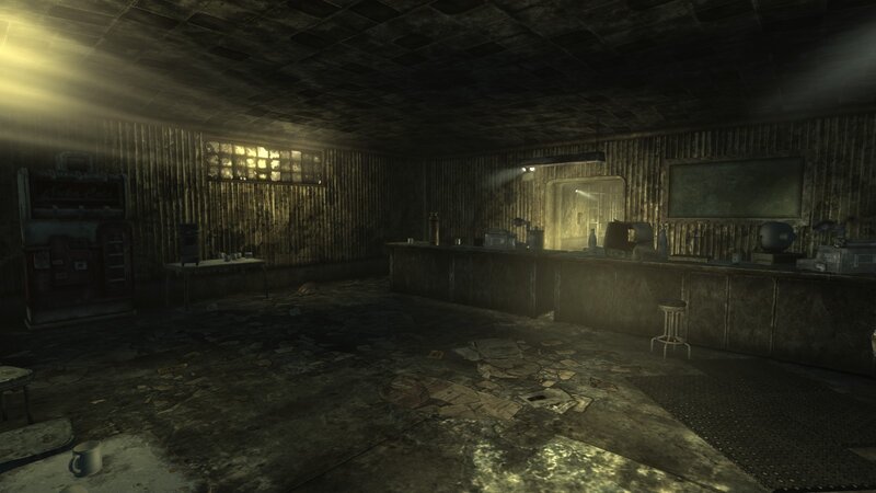 Abandoned Bar Interior — Brown