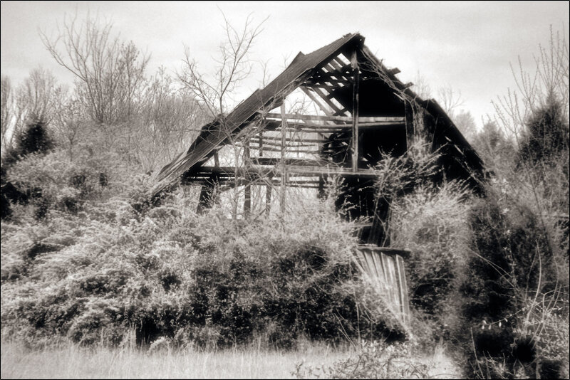 Abandoned Barn — Black, Desolate