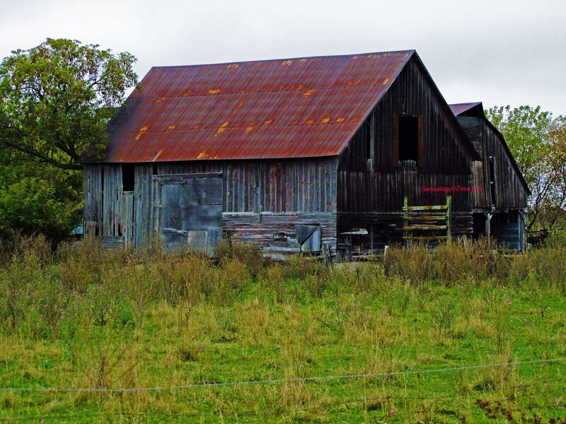 Abandoned Barn — Green, Overcast