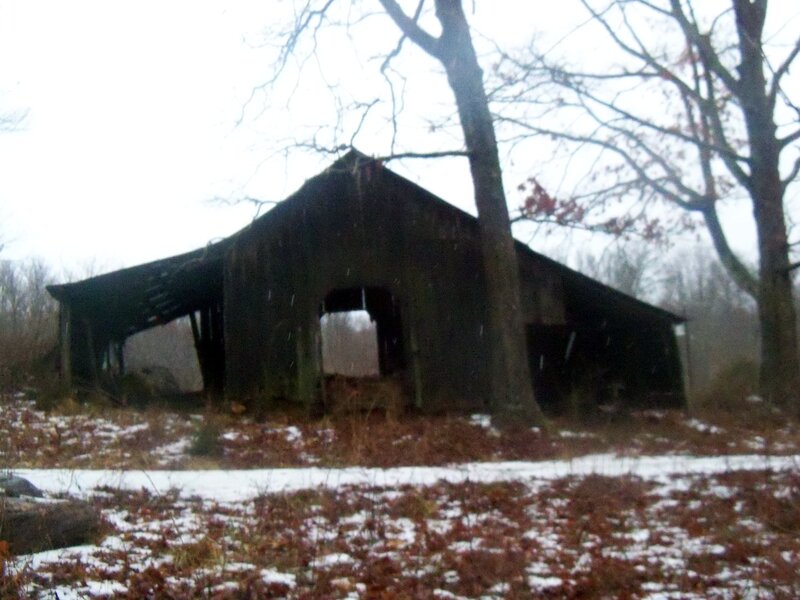 Abandoned Barn in Winter
