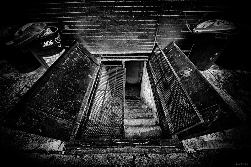 Abandoned basement entrance