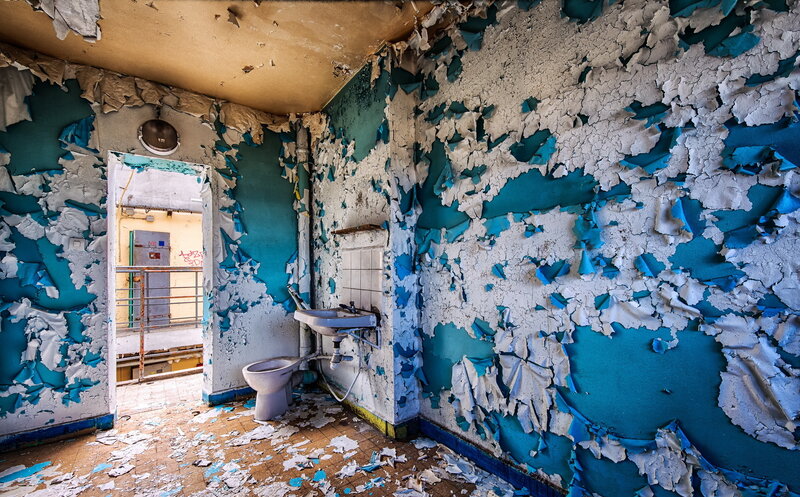 Abandoned Bathroom — Blue