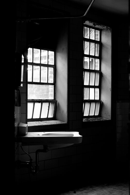 abandoned bathroom interior