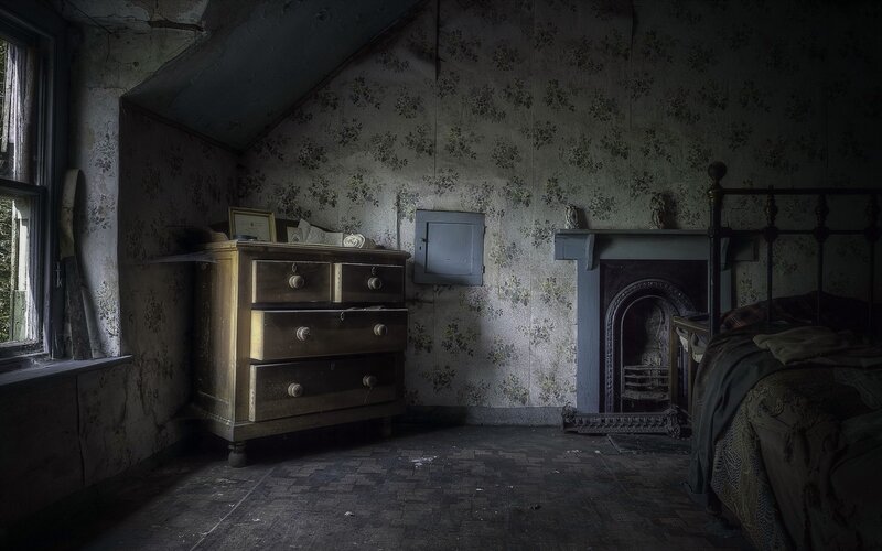 Abandoned Bedroom — Gray