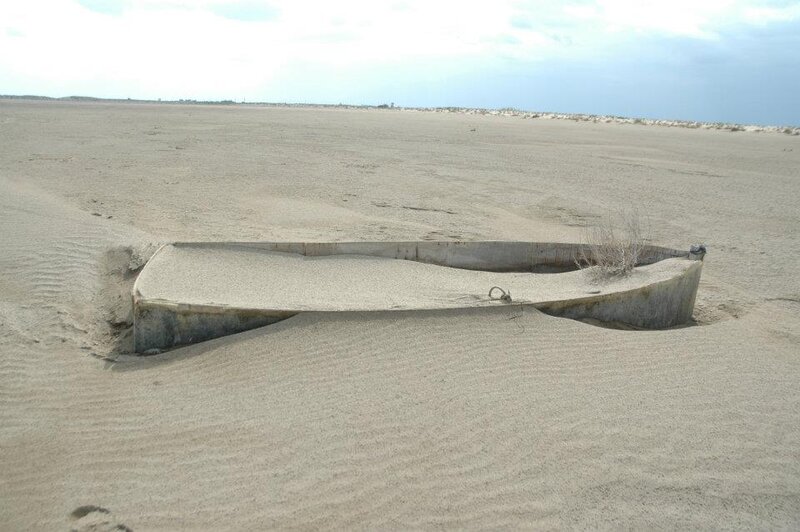 Abandoned Boat in Sand