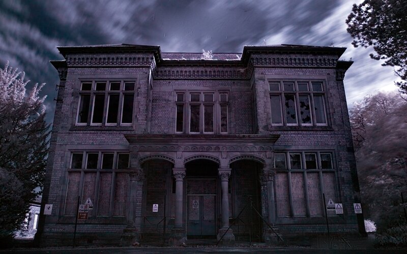 abandoned brick building