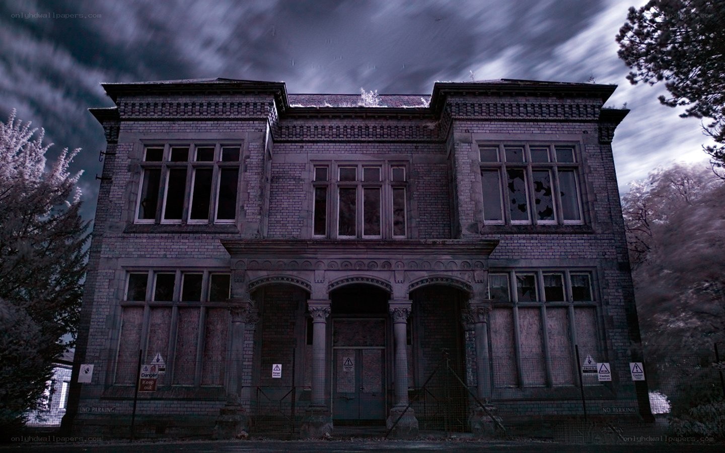abandoned brick building