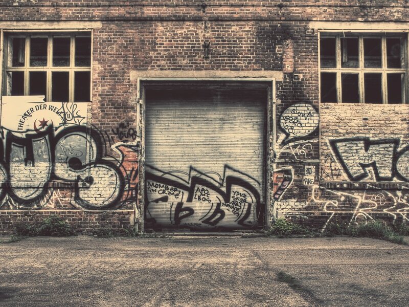 Abandoned Brick Building — Brown, Desolate, Photograph
