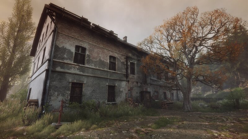 Abandoned Brick Building — Brown, Dreary