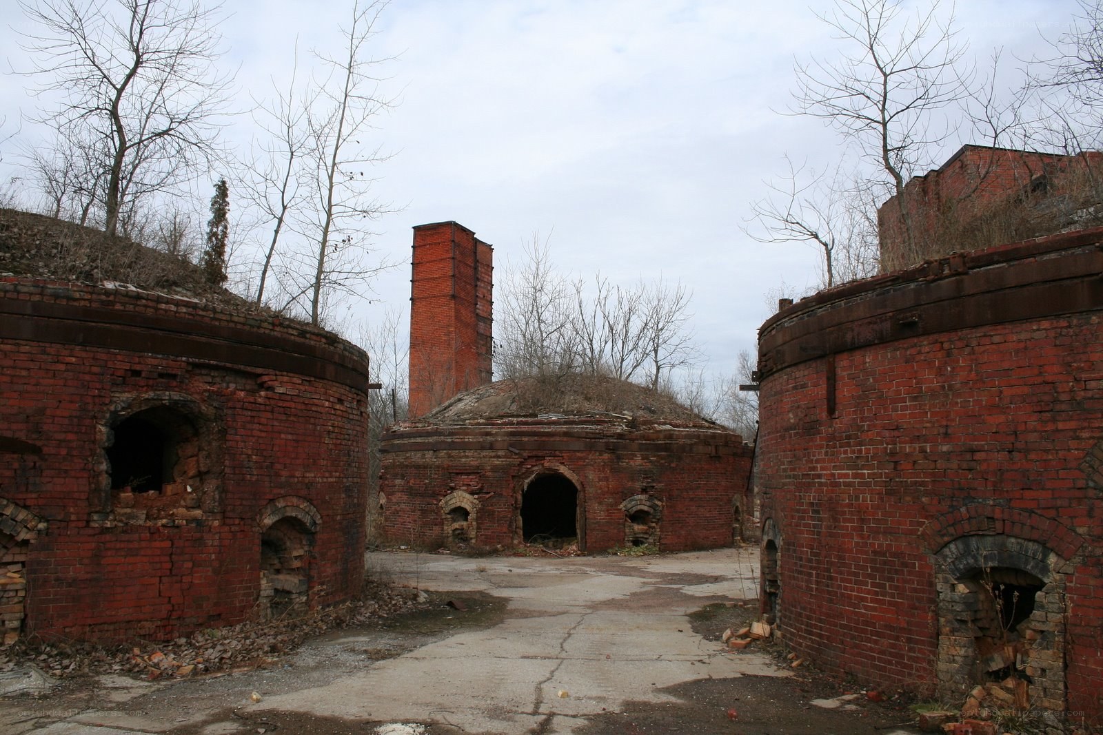 Abandoned brick kilns