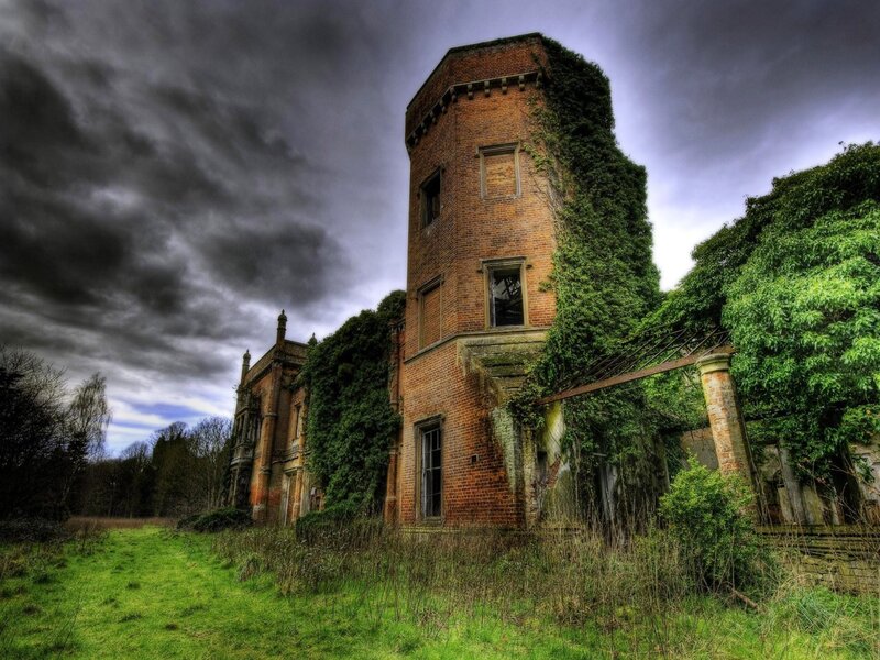Abandoned Brick Tower — Green