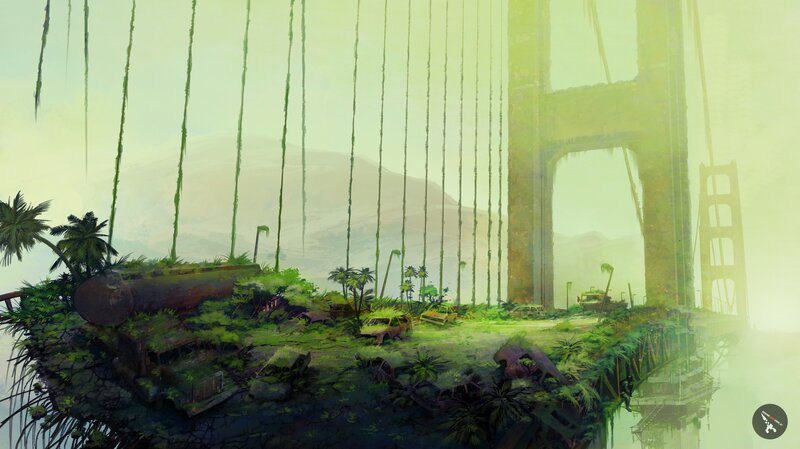Abandoned Bridge Island