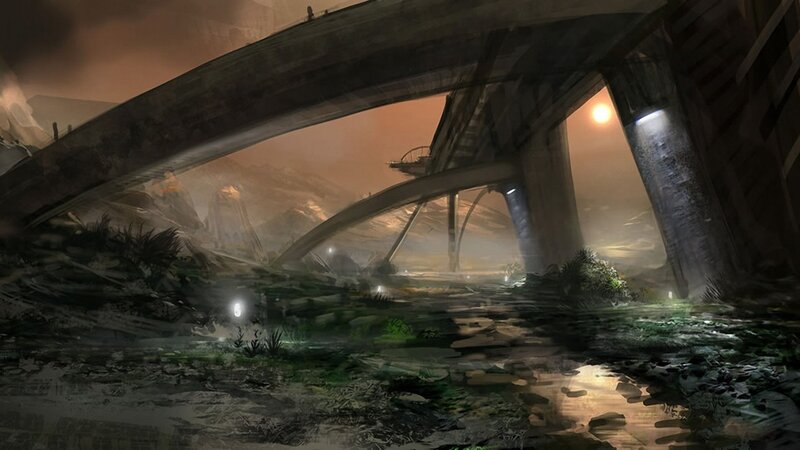 Abandoned Bridge Underpass — Brown
