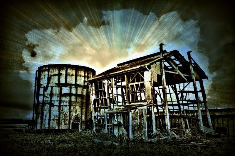 Abandoned Building and Tank