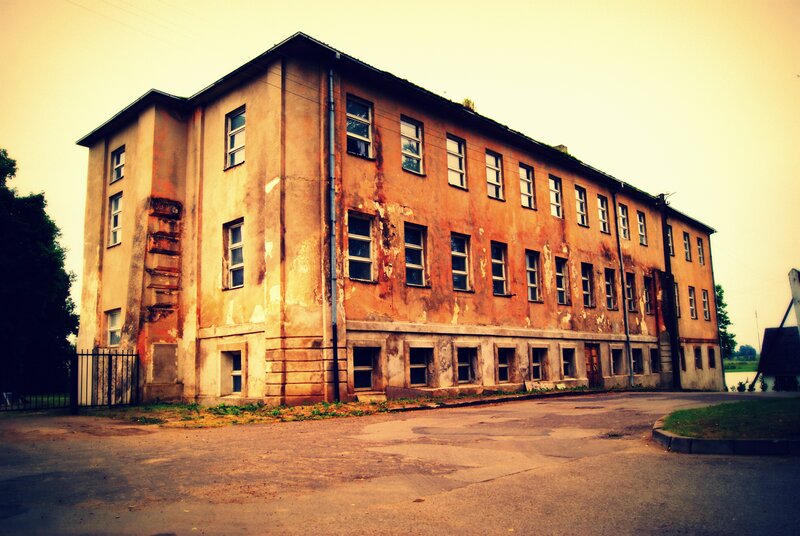 Abandoned Building — Brown, Dramatic, Afternoon