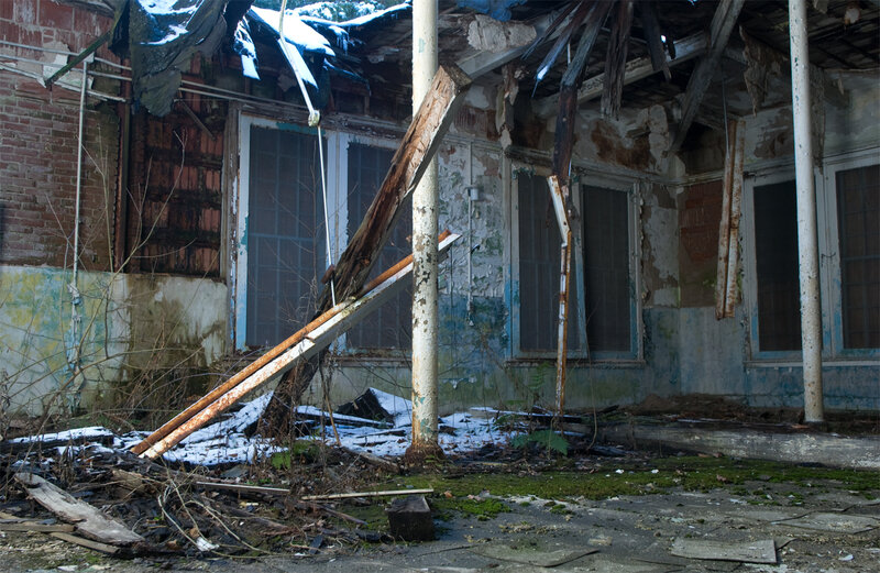 abandoned building exterior